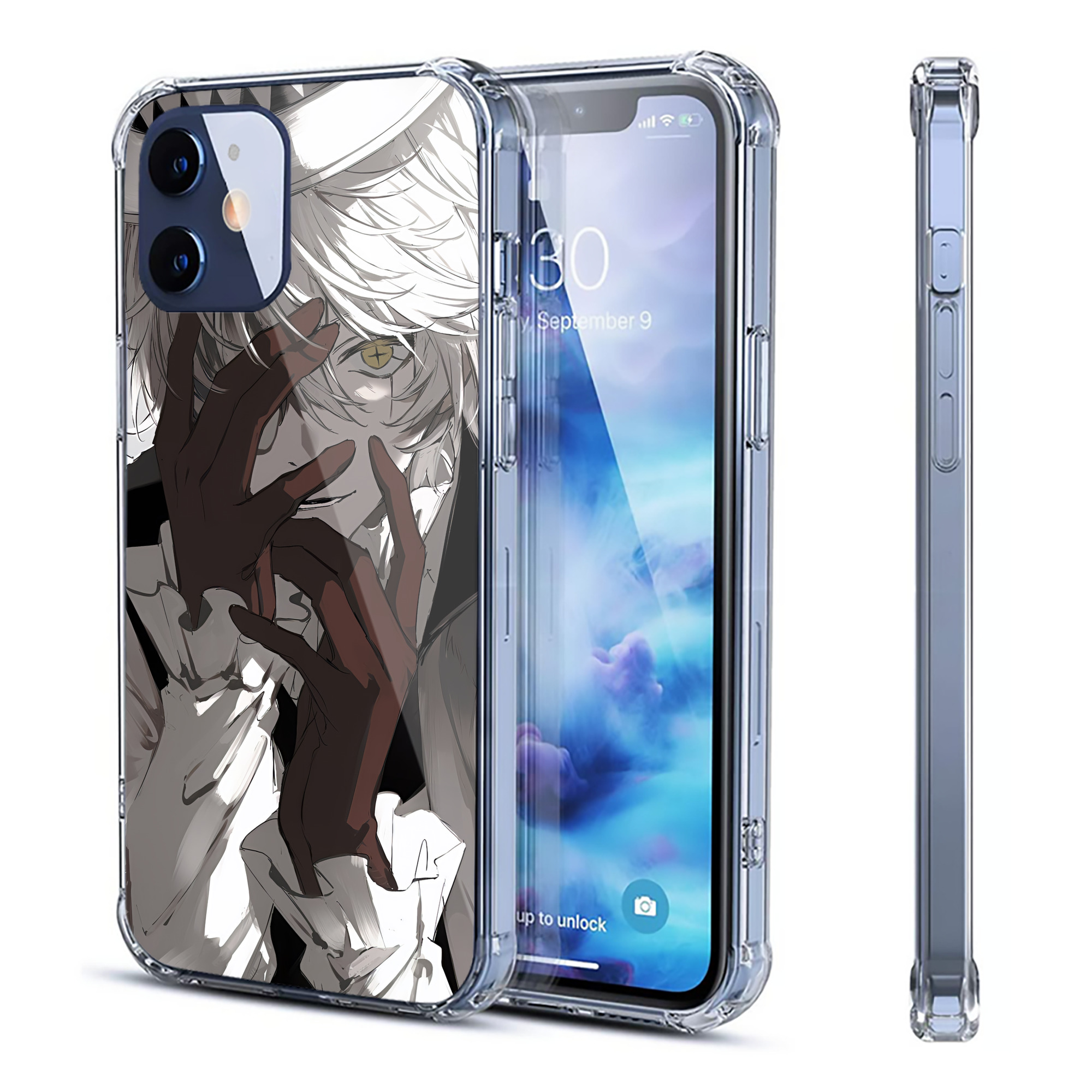 （画像用） 文豪ストレイドッグス Bungo Stray Dogs 【iPhone 12シリーズ対応】透明スマホケース（クリアソフトケース）